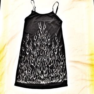 Glitter flames dress